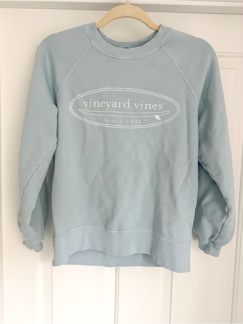 Vineyard Vines light Blue Crewneck Sweatshirt XS EUC